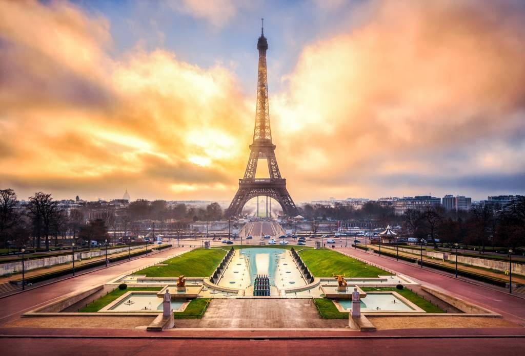 lichten Aarzelen Trouwens Eiffeltoren - Fotobehang