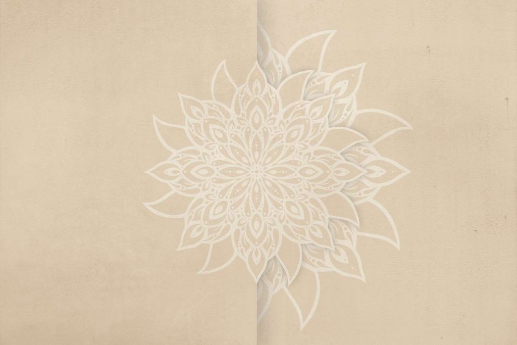 Beige Mandala Elegantie