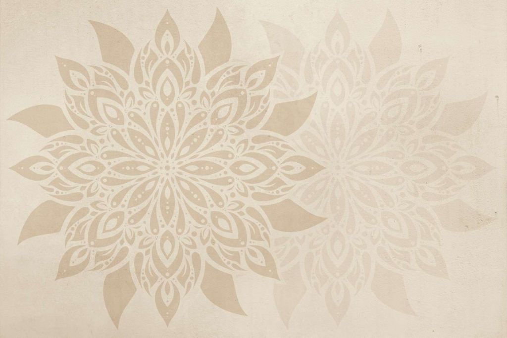 Beige Mandala Dubbel