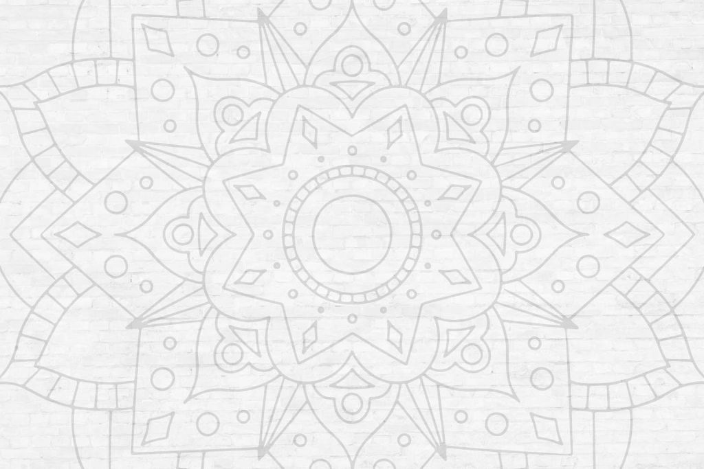 Geometrische Grijze Mandala