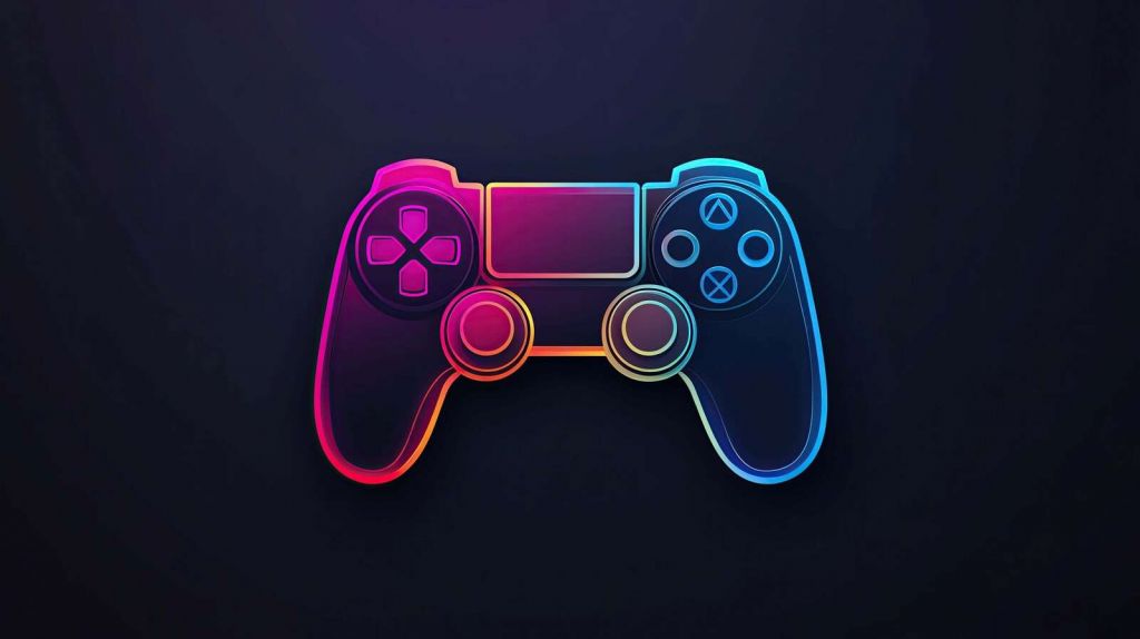 Neon Gaming Controller