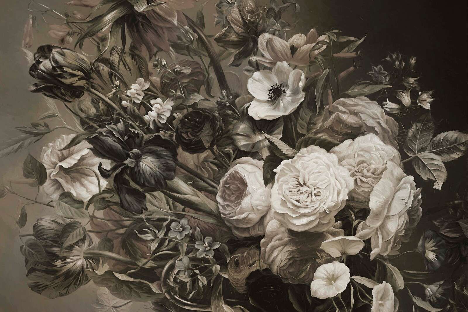 Big bouquet Sepia